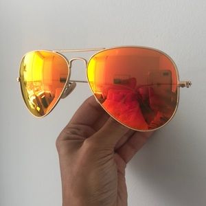 Ray Bay mirrored sunglasses